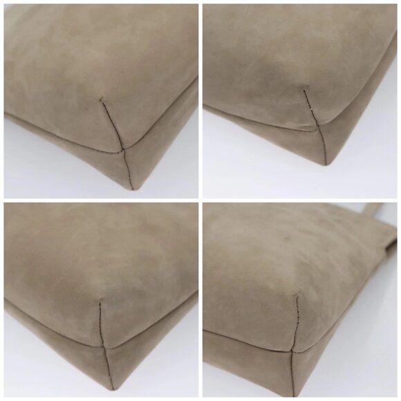 Salvatore Ferragamo Vala Shoulder Bag Suede Beige Auth - Picture 15 of 15